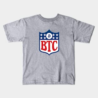 Bitcoin Football Kids T-Shirt